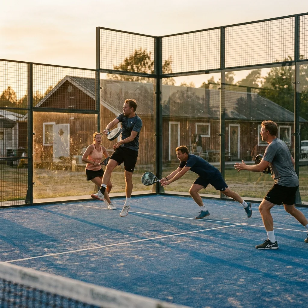 Padel court ad image